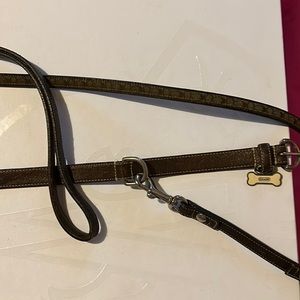 COPY - Coach dog leash and collar